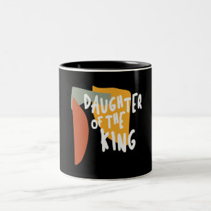 Taza Bicolor Hija del Rey - Fortaleciendo la cita cristiana