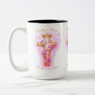 Taza Bicolor Hija del Rey-Realeza en Cristo