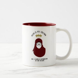 Taza Bicolor Hijab es mi corona - VIDRIOS