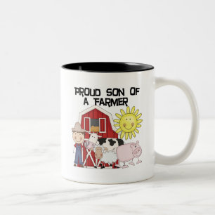 Taza Bicolor Hijo orgulloso de las camisetas y de los regalos