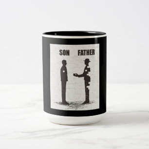 Taza Bicolor Hijo y padre