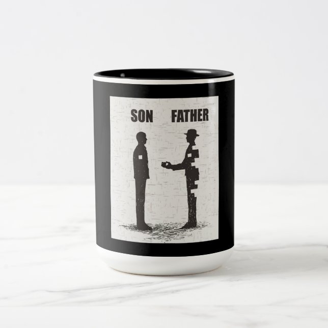 Taza Bicolor Hijo y padre (Centro)