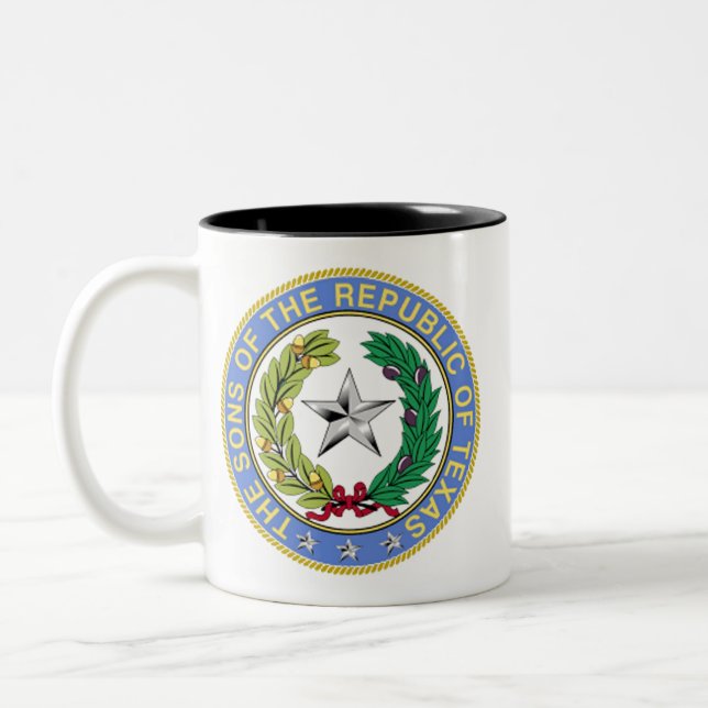 TAZA BICOLOR HIJOS DE LA REPÚBLICA DE TEXAS (Izquierda)