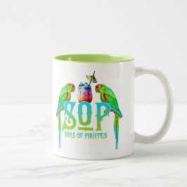Taza Bicolor Hijos De Loro Pirata