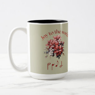 Taza Bicolor Himno personalizado "Alegría para el mundo"