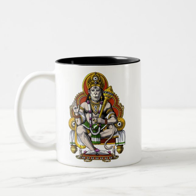 Taza Bicolor Hindu God Hanuman (Izquierda)
