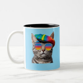 Taza Bicolor Hip Tabby