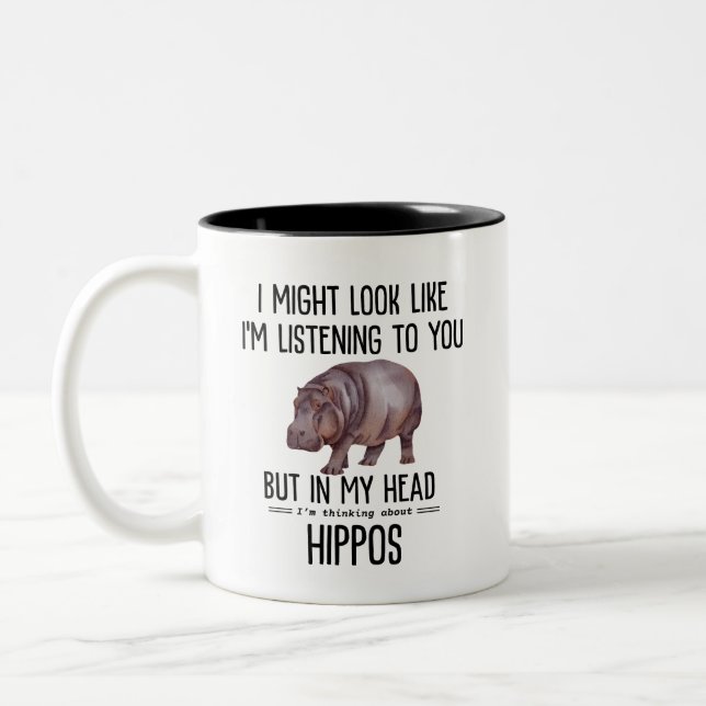 Taza Bicolor Hippos (Izquierda)
