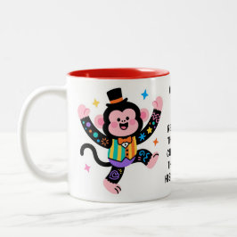 Taza Bicolor (His) Funny Personalized Circus Monkeys