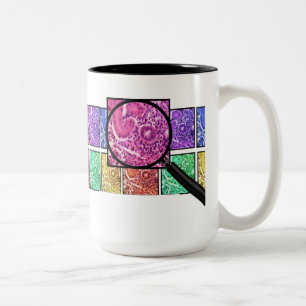 Taza Bicolor Histólogo Regalos Células Magnificadas Diseño d