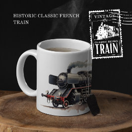 Taza Bicolor Histórico tren clásico francés