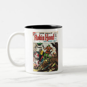 Taza Bicolor Historietas retro Robin Hood