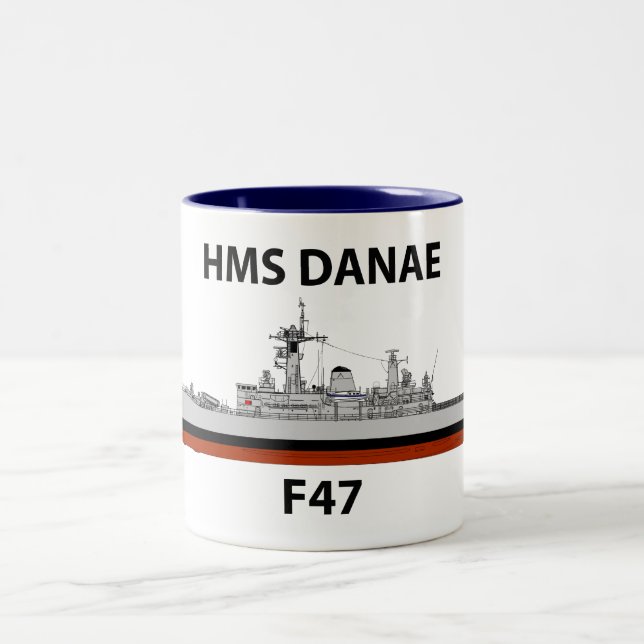 Taza Bicolor HMS Danae, seacat (Centro)