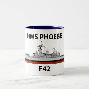 Taza Bicolor HMS Phoebe,