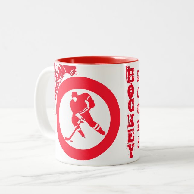 Taza Bicolor Hockey (Anverso izquierdo)