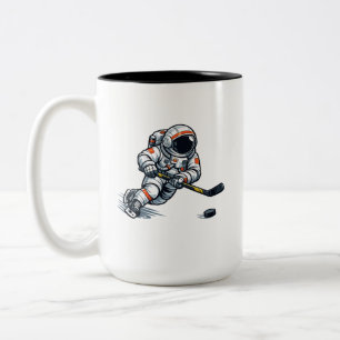 Taza Bicolor Hockey Astronauta