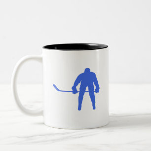 Taza Bicolor Hockey azul real