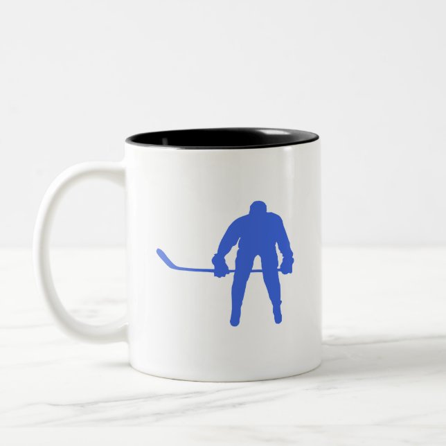 Taza Bicolor Hockey azul real (Izquierda)