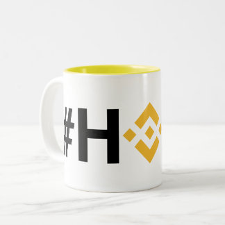 Taza Bicolor #HODL Binance (BNB) Mug de dos tonos