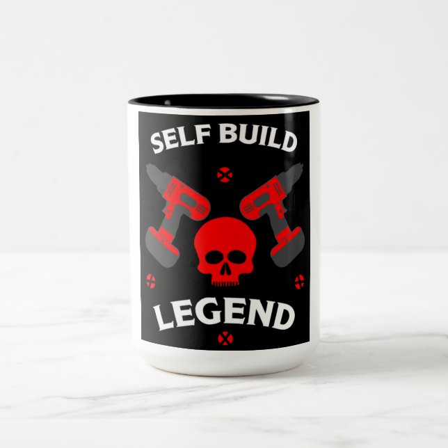 Taza Bicolor hogar auto-construido (Centro)