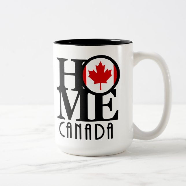Taza Bicolor HOGAR Canadá 15oz (Derecha)