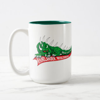 Taza Bicolor Hogar del Hodag Rhinelander Wisconsin