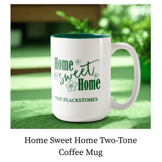 Taza Bicolor Hogar dulce hogar (Subido por el creador)