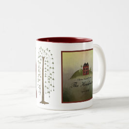 Taza Bicolor Hogar Dulce Hogar Nombre Familia Mug