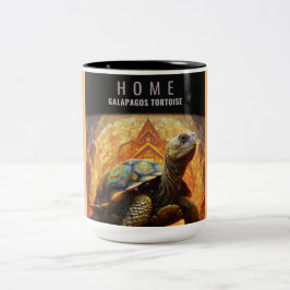 Taza Bicolor Hogar Galápagos Tortoise