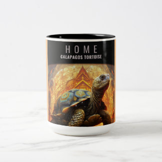 Taza Bicolor Hogar Galápagos Tortoise
