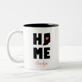 Taza Bicolor Hogar personalizado de Indiana