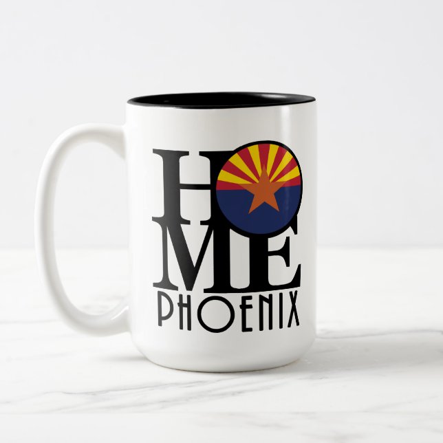 Taza Bicolor HOGAR Phoenix Arizona 15oz (Izquierda)