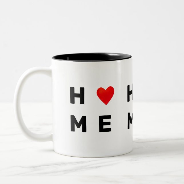 Taza Bicolor Hogar y Corazón Modernos (Izquierda)