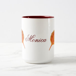 Taza Bicolor Hoja de otoño