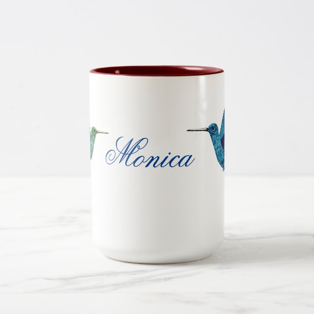 Taza Bicolor Hoja de otoño personalizada (Centro)