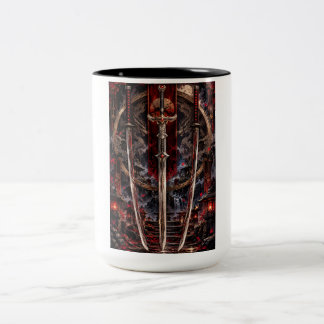Taza Bicolor hoja triple