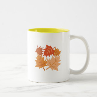 Taza Bicolor Hojas de la caída