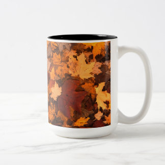 Taza Bicolor Hojas de la caída