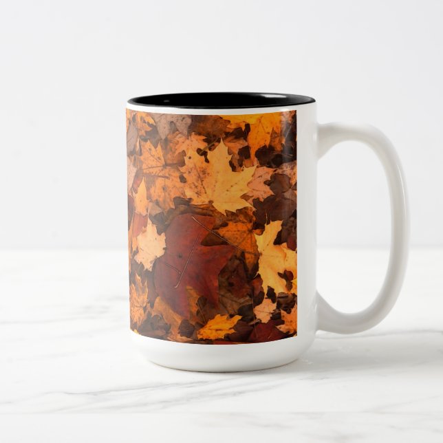 Taza Bicolor Hojas de la caída (Derecha)