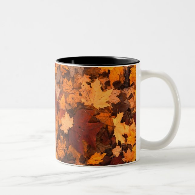 Taza Bicolor Hojas de la caída (Derecha)