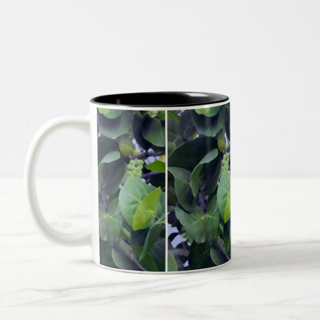 Taza Bicolor Hojas escultóricas (Izquierda)