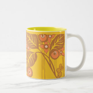 Taza Bicolor Hojas soleadas