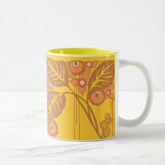 Taza Bicolor Hojas soleadas (Derecha)