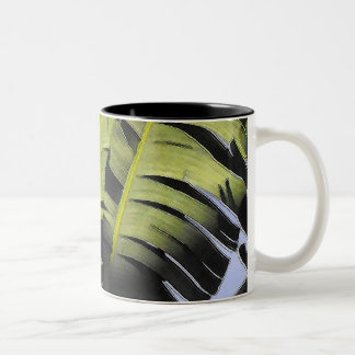 Taza Bicolor Hojas tropicales