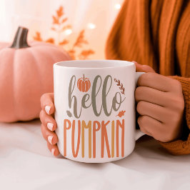 Taza Bicolor Hola Calabaza Mug