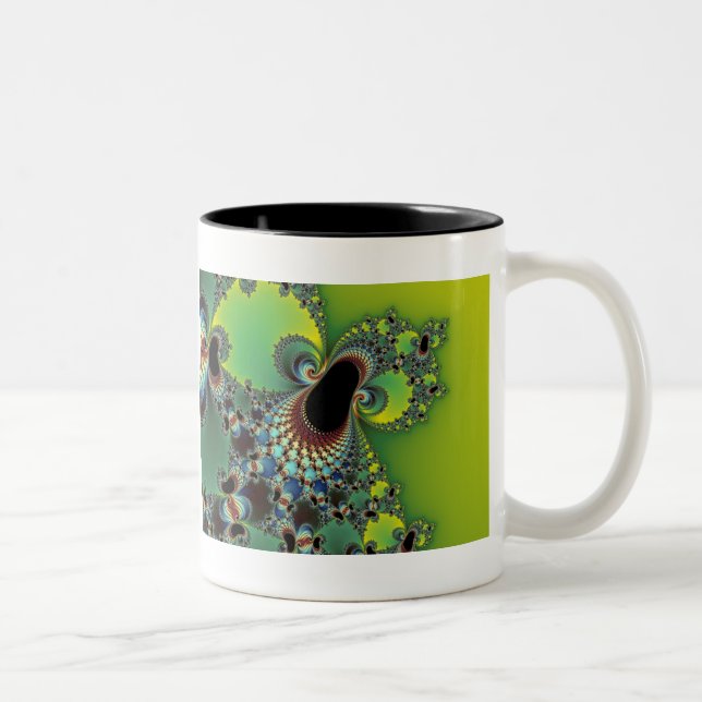 Taza Bicolor Hola - fractal (Derecha)