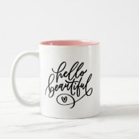 Hola Hermosa Mano Leída De Café De Dos Tones