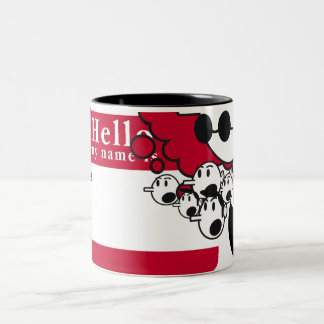Taza Bicolor hola mi nombre es