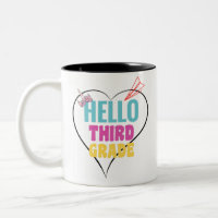 Hola tercer grado| Diseño colorido para tercer gra