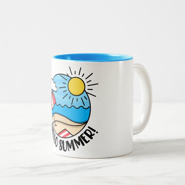 Taza Bicolor Hola, verano 2 (Anverso derecho)